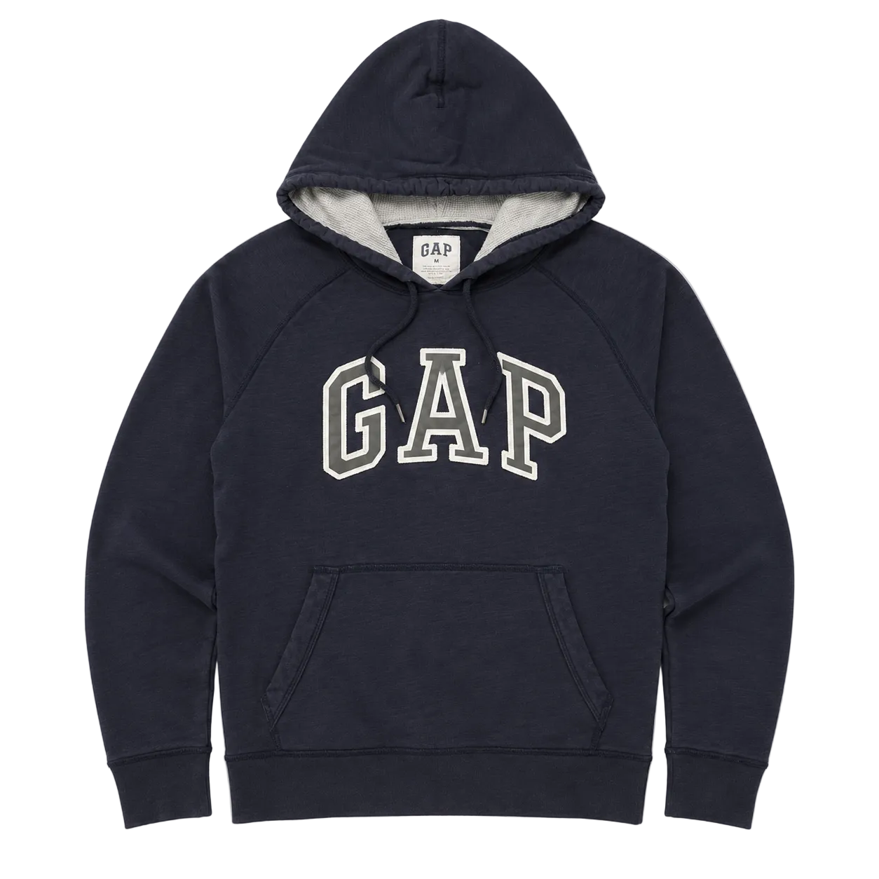 GAP SPELL OUT LOGO HOODIE (M)