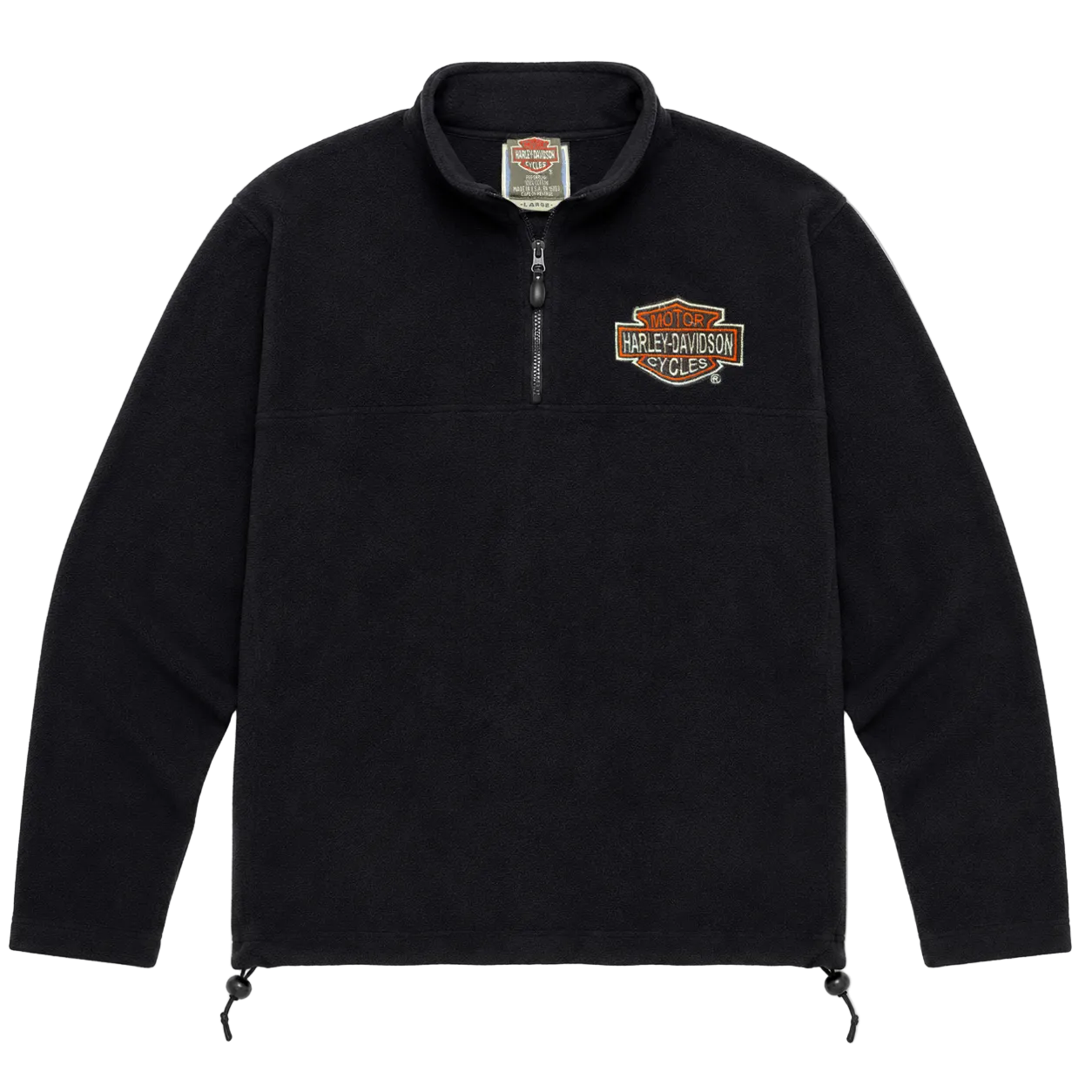 HARLEY DAVIDSON QUARTER ZIP SWEATER (L)