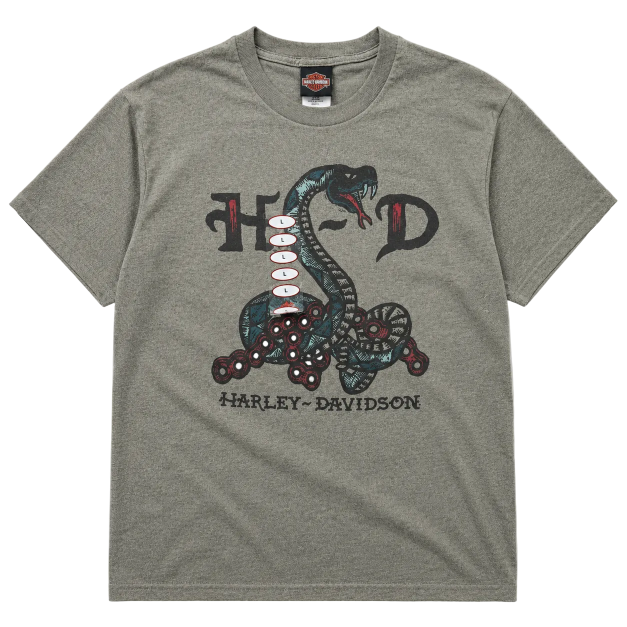 HARLEY DAVIDSON PAWTUCKET SNAKE TEE (L)