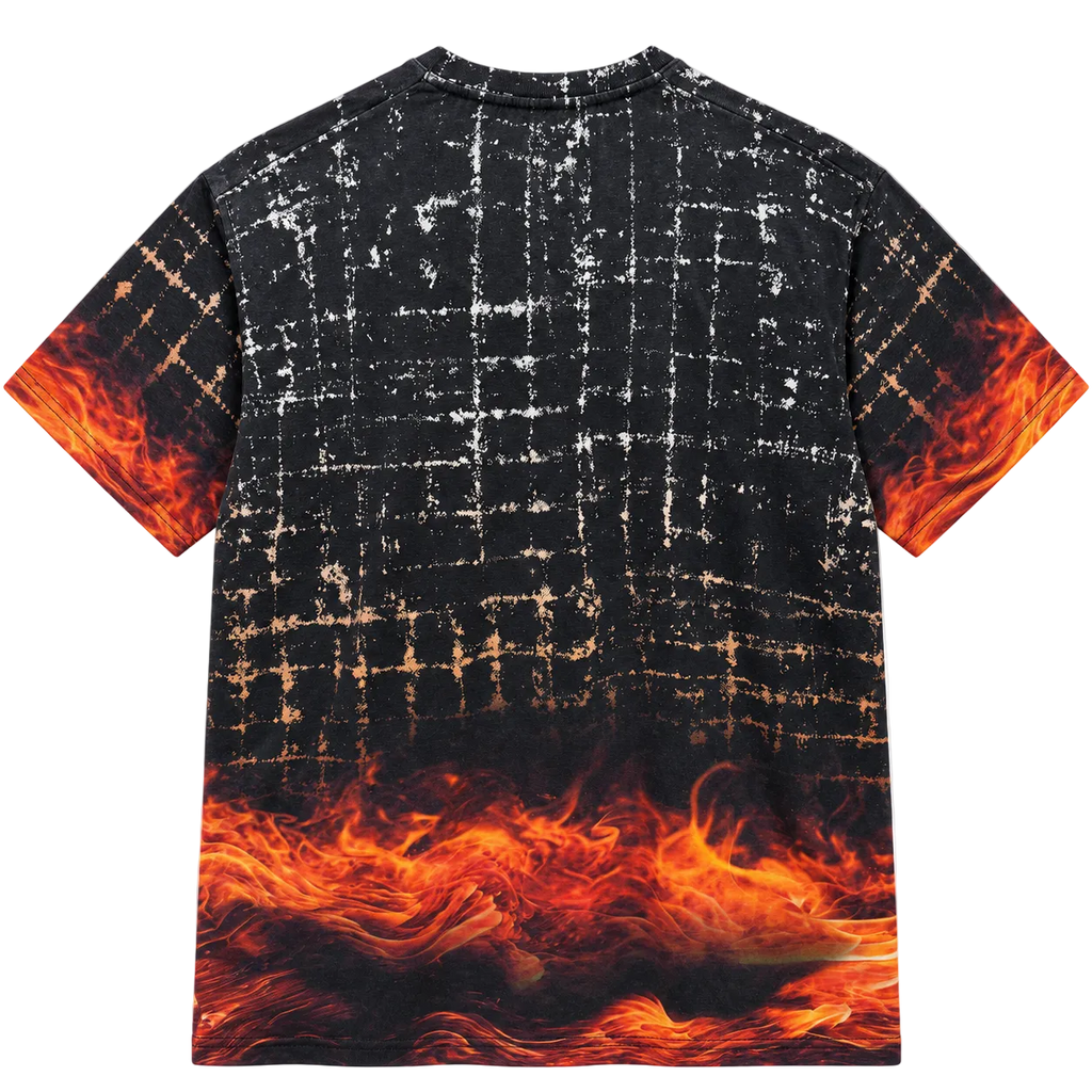HARLEY DAVIDSON FLAME SKULL BIKER GRAPHIC TEE (3XL)