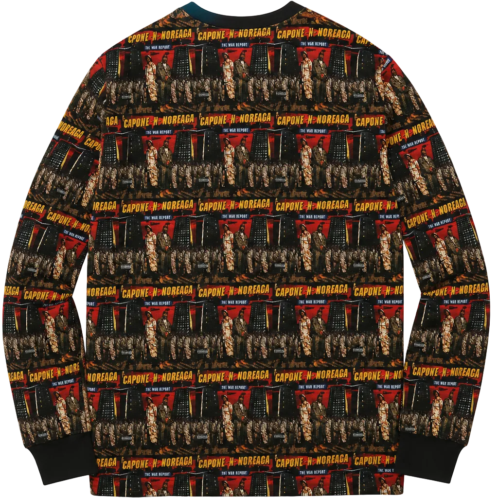 SUPREME WAR REPORT WAFFLE THERMAL LONGSLEEVE (M)