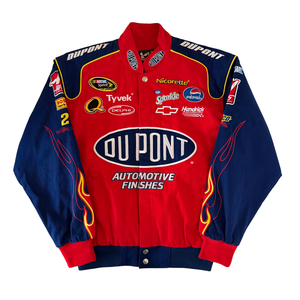 JH DESIGN CHASE AUTHENTIC DUPONT FLAME NASCAR JACKET (M)