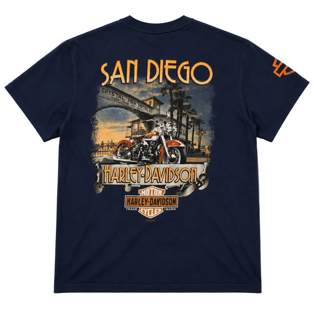 HARLEY DAVIDSON SAN DIEGO CRYSTAL PIER HOTEL TEE (S)