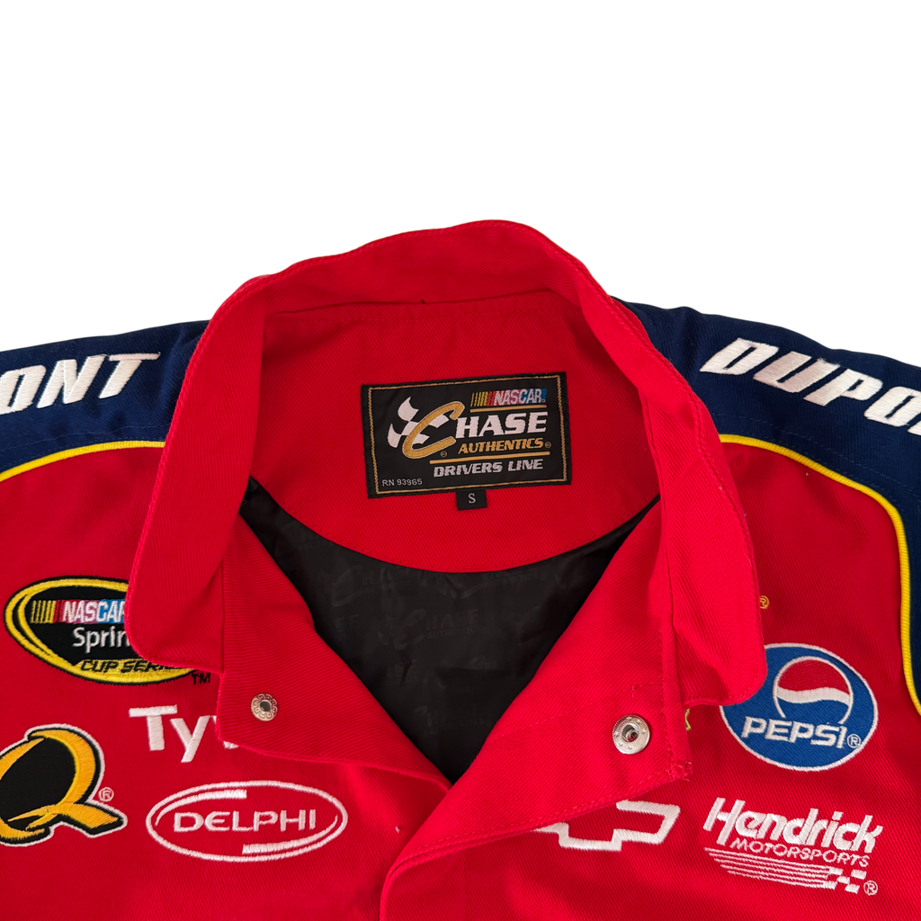 JH DESIGN CHASE AUTHENTIC DUPONT FLAME NASCAR JACKET (M)