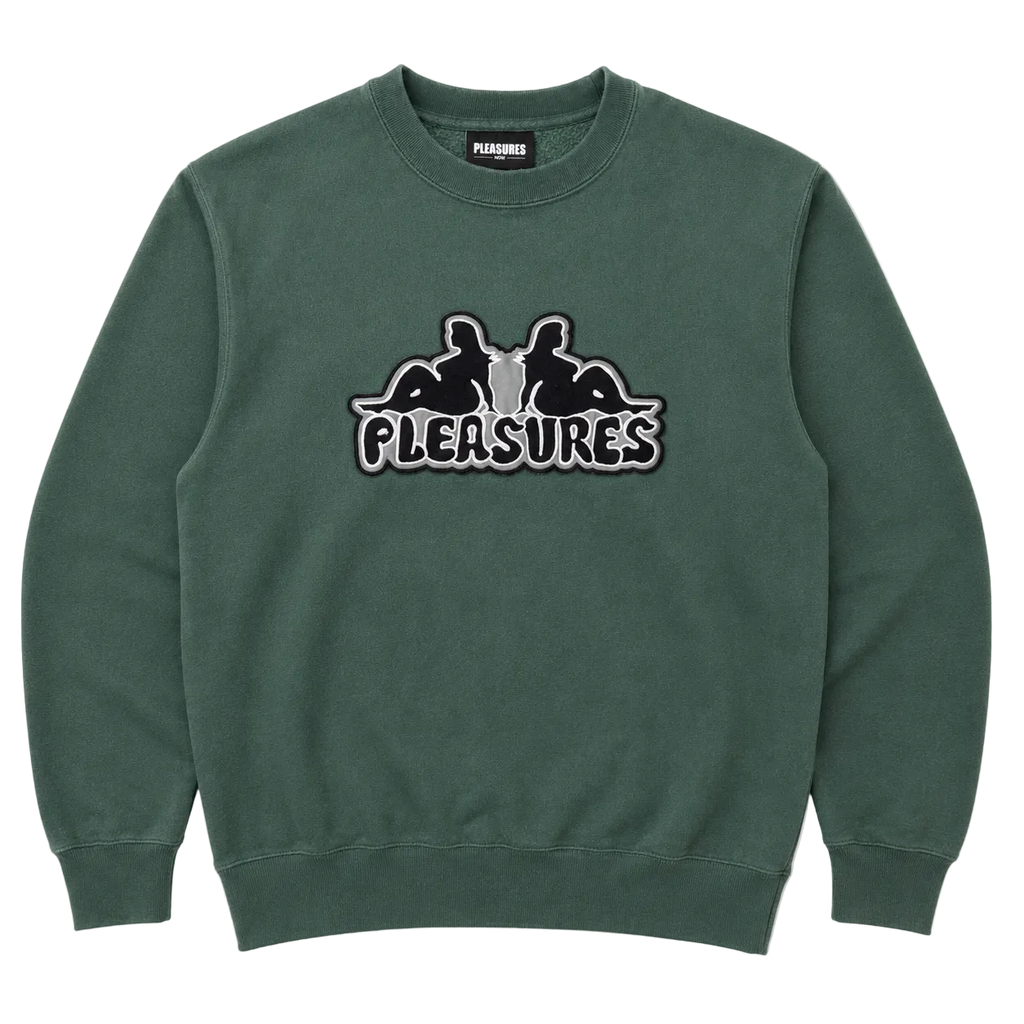 PLEASURES THICC APPLIQUE SWEATER (L)