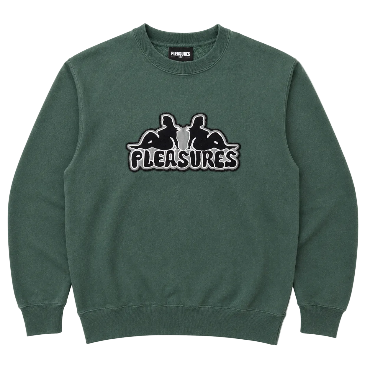 PLEASURES THICC APPLIQUE SWEATER (L)