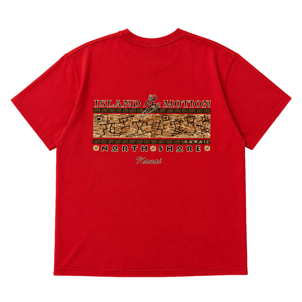 ISLAND MOTION HAWAII NORTH SHORE GRAPHIC TEE (XL)