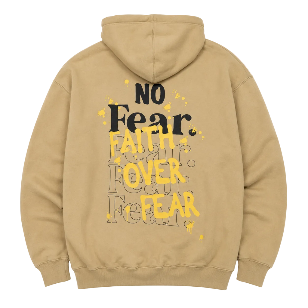 NO FEAR FAITH OVER FEAR QUARTER ZIP HOODIE