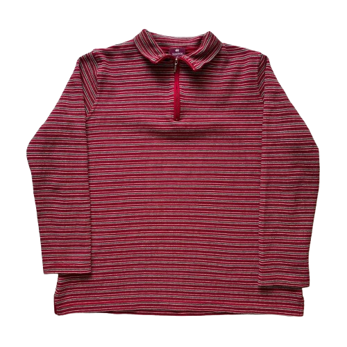 KINGFIELD 90S STRIPED QUARTER ZIP (L)