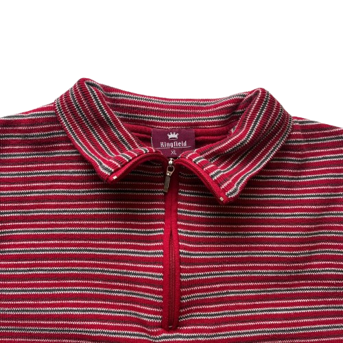KINGFIELD 90S STRIPED QUARTER ZIP (L)