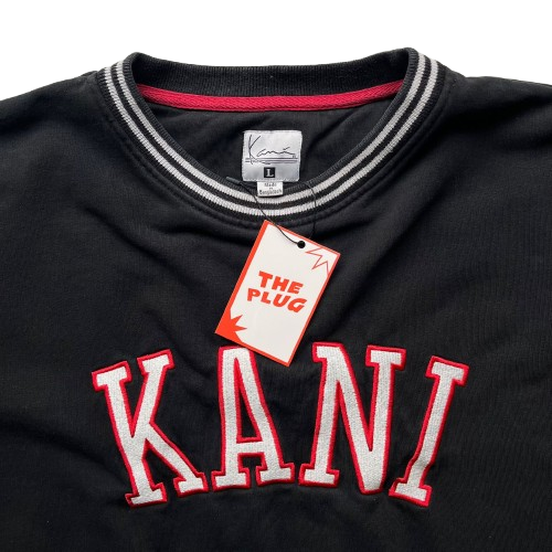 KARL KANI SPELL OUT EMBROIDERED SWEATER (L)