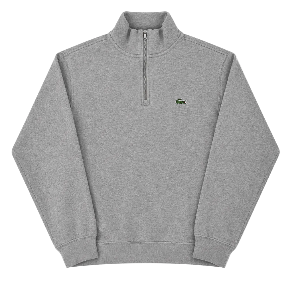 LACOSTE SMALL LOGO QUARTER ZIP SWEATER (S)