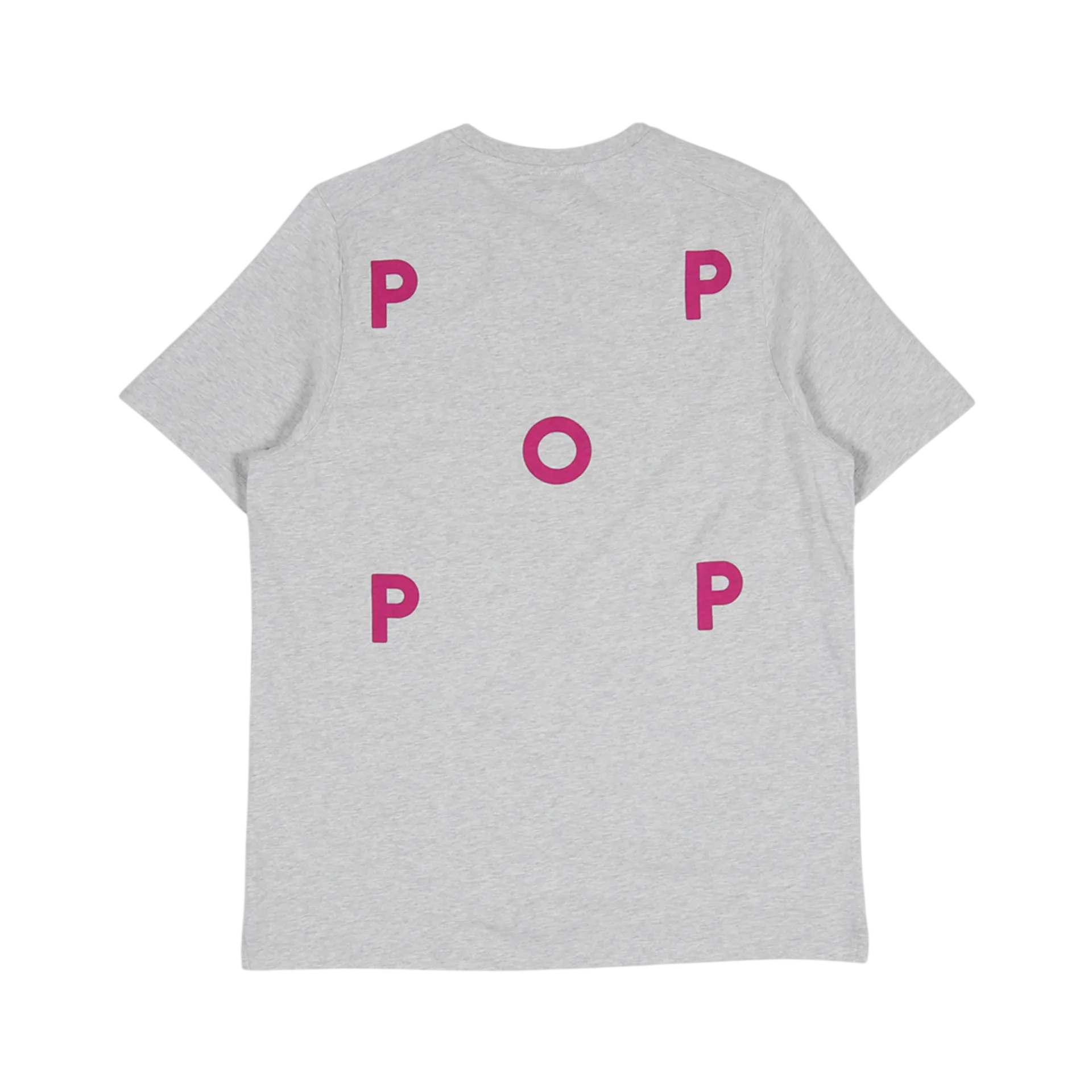 POP TRADING COMPANY HEATHER PINK LOGO TEE (S)