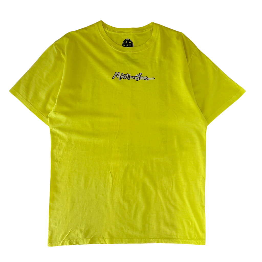 MAUI AND SONS NEON SHARK GRAPHIC TEE (L)