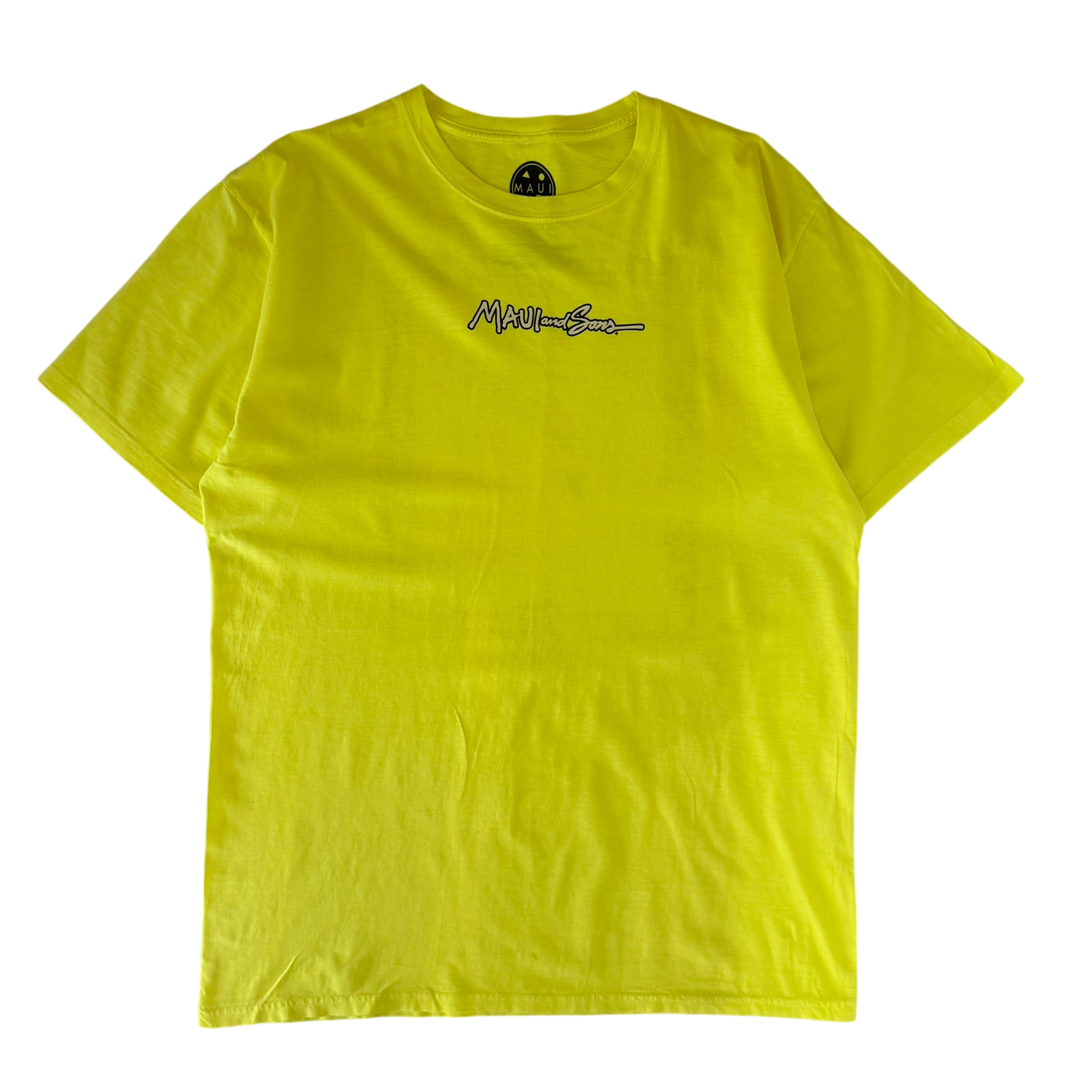 MAUI AND SONS NEON SHARK GRAPHIC TEE (L)