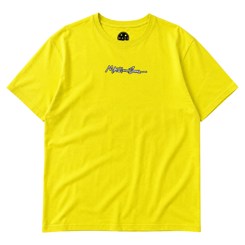 MAUI AND SONS NEON SHARK GRAPHIC TEE (L)