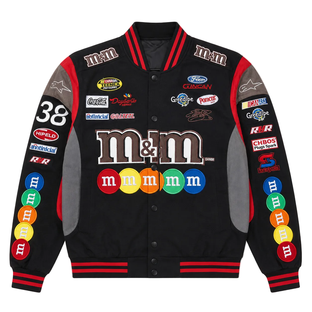 M&MS RACE VARSITY JACKET (L)