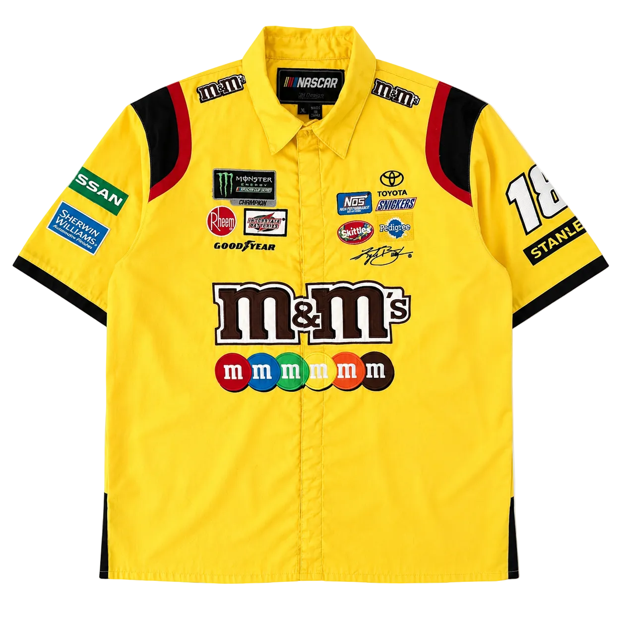 NASCAR M&MS PIT CREW POLO SHIRT (XL)
