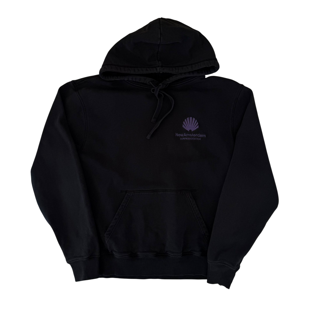 NEW AMSTERDAM SURF ASSOCIATION EMBROIDERED LOGO HOODIE (M)