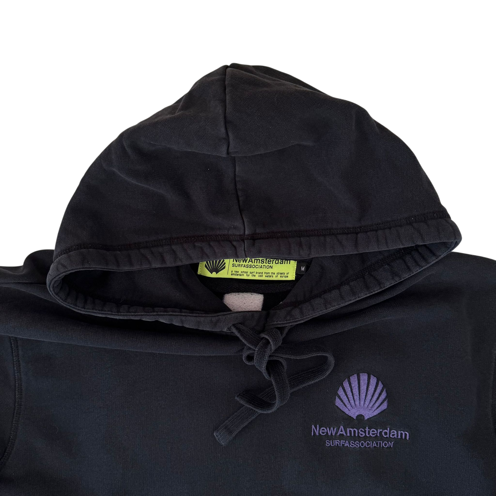 NEW AMSTERDAM SURF ASSOCIATION EMBROIDERED LOGO HOODIE (M)