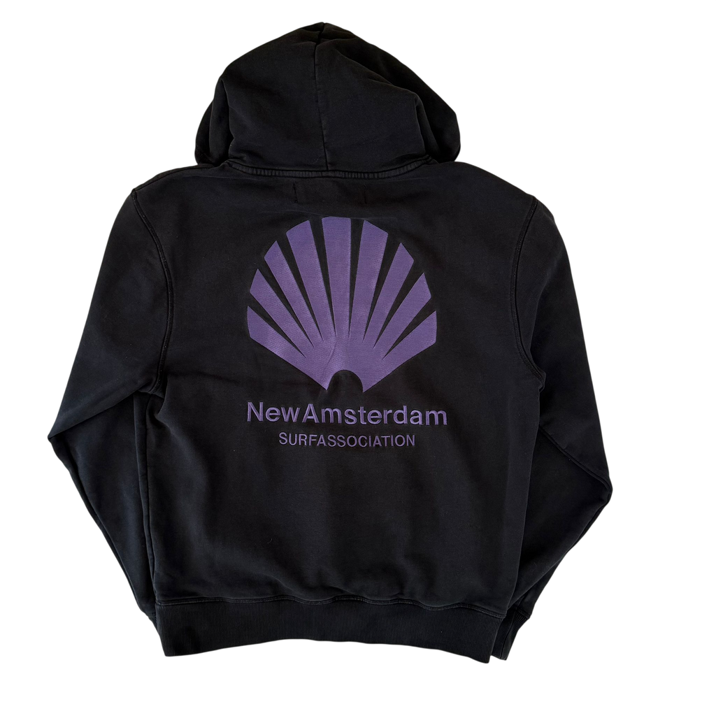 NEW AMSTERDAM SURF ASSOCIATION EMBROIDERED LOGO HOODIE (M)