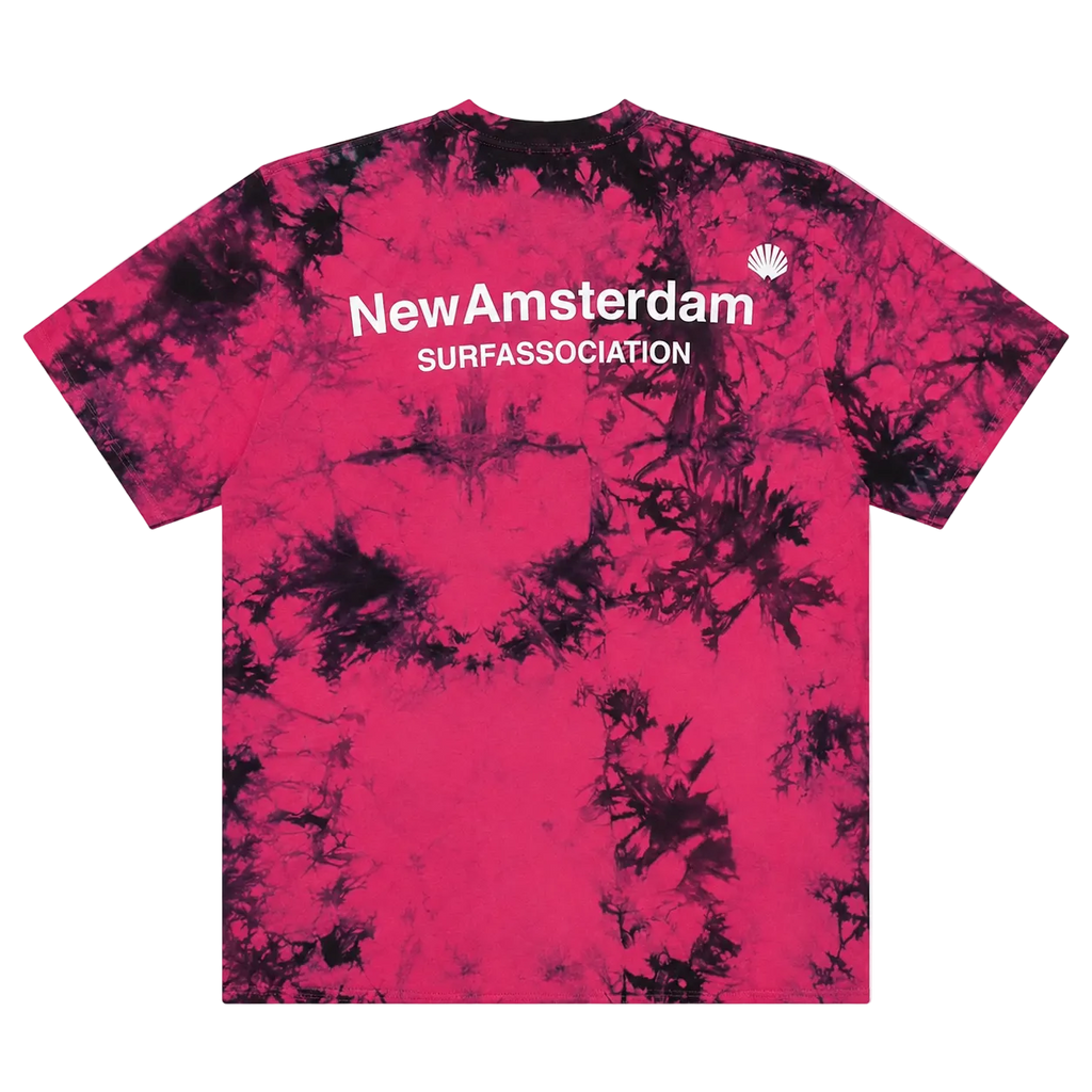 NEW AMSTERDAM SURF ASSOCIATION TIE DYE LOGO TEE (L)