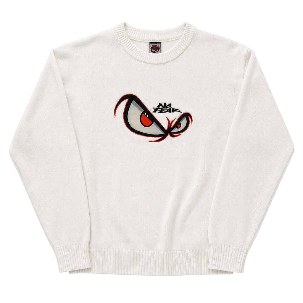 NO FEAR GRAPHIC LOGO KNIT SWEATER (M)