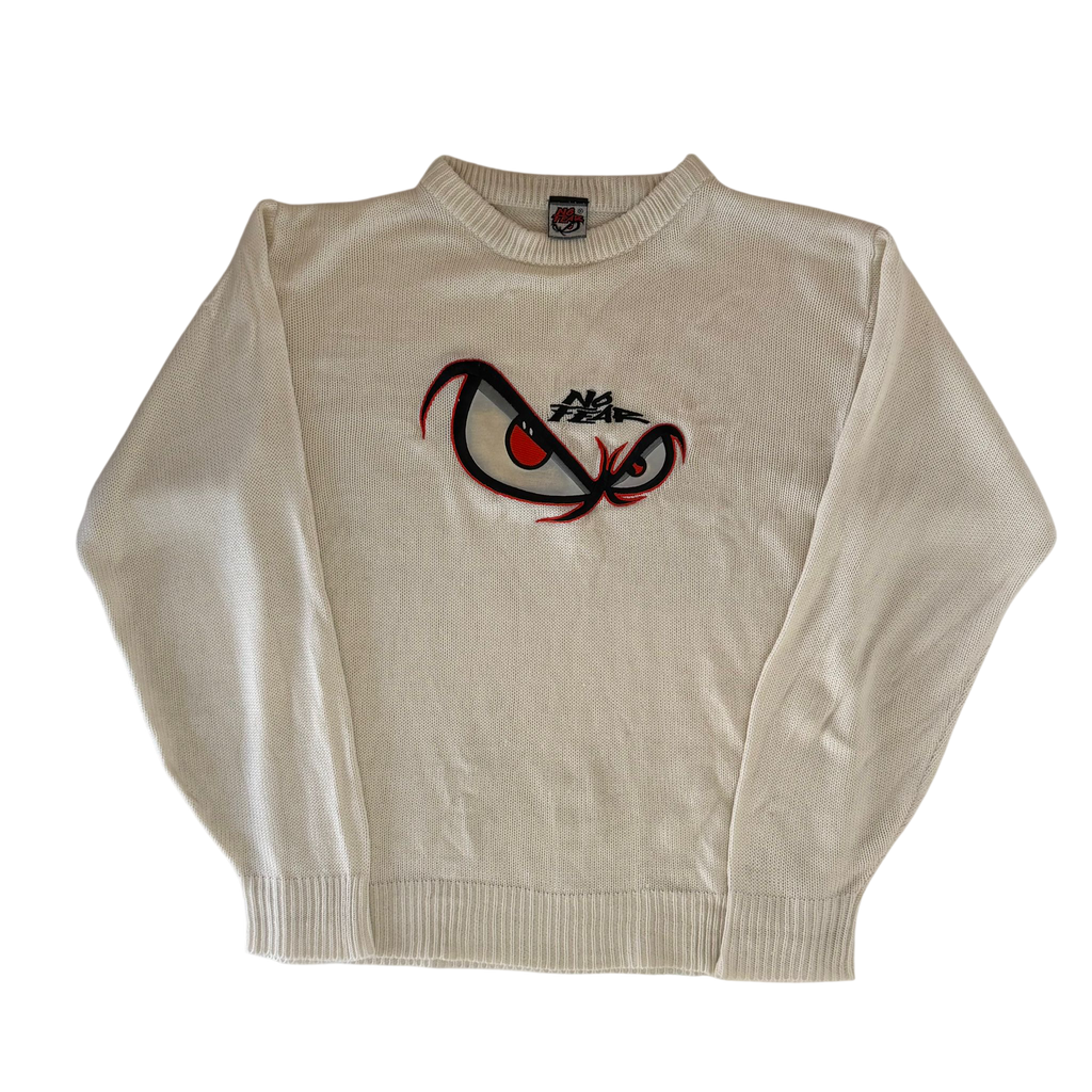 NO FEAR GRAPHIC LOGO KNIT SWEATER (M)