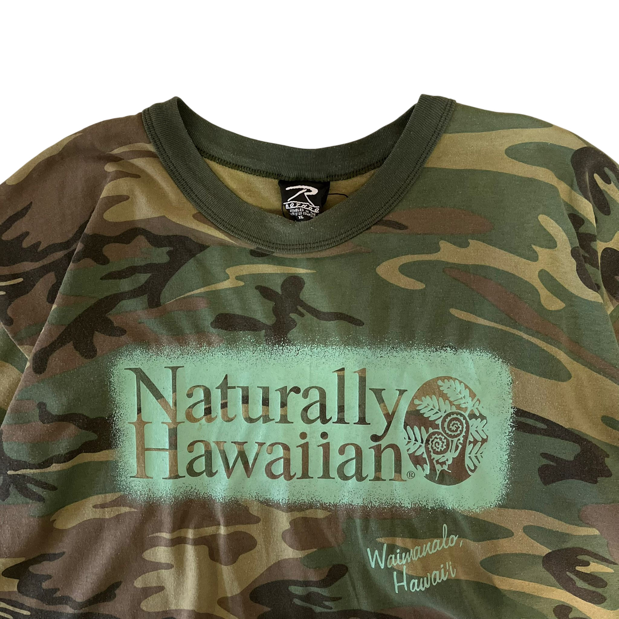 NATURALLY HAWAIIAN WAIMANALO CAMO TEE (XL)
