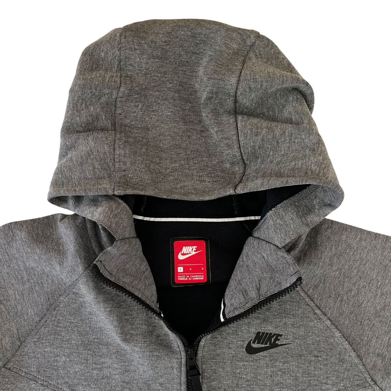 NIKE TECH FLEECE ZIP UP HOODIE (L)
