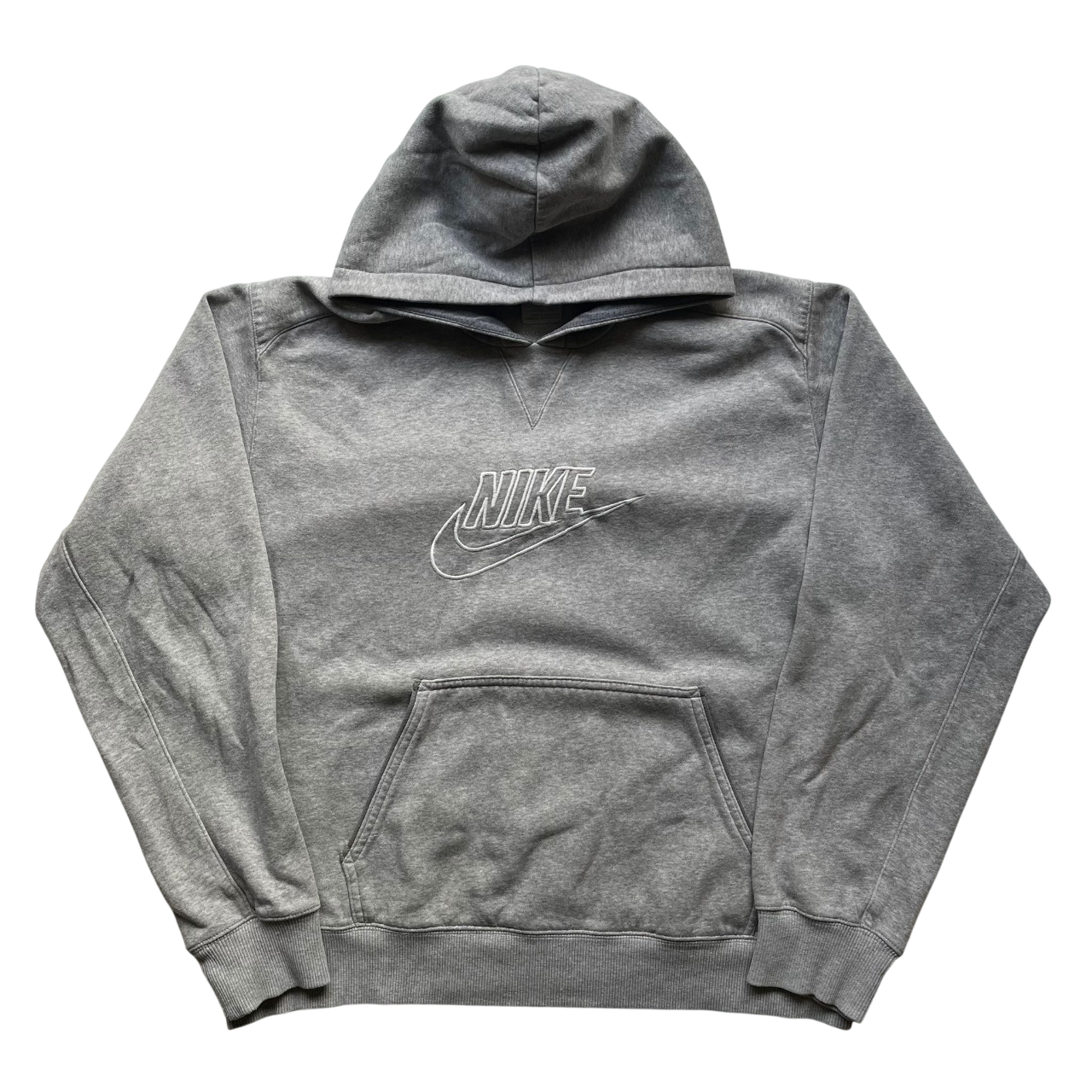 NIKE CENTER SWOOSH EMBROIDERED LOGO HOODIE (L)