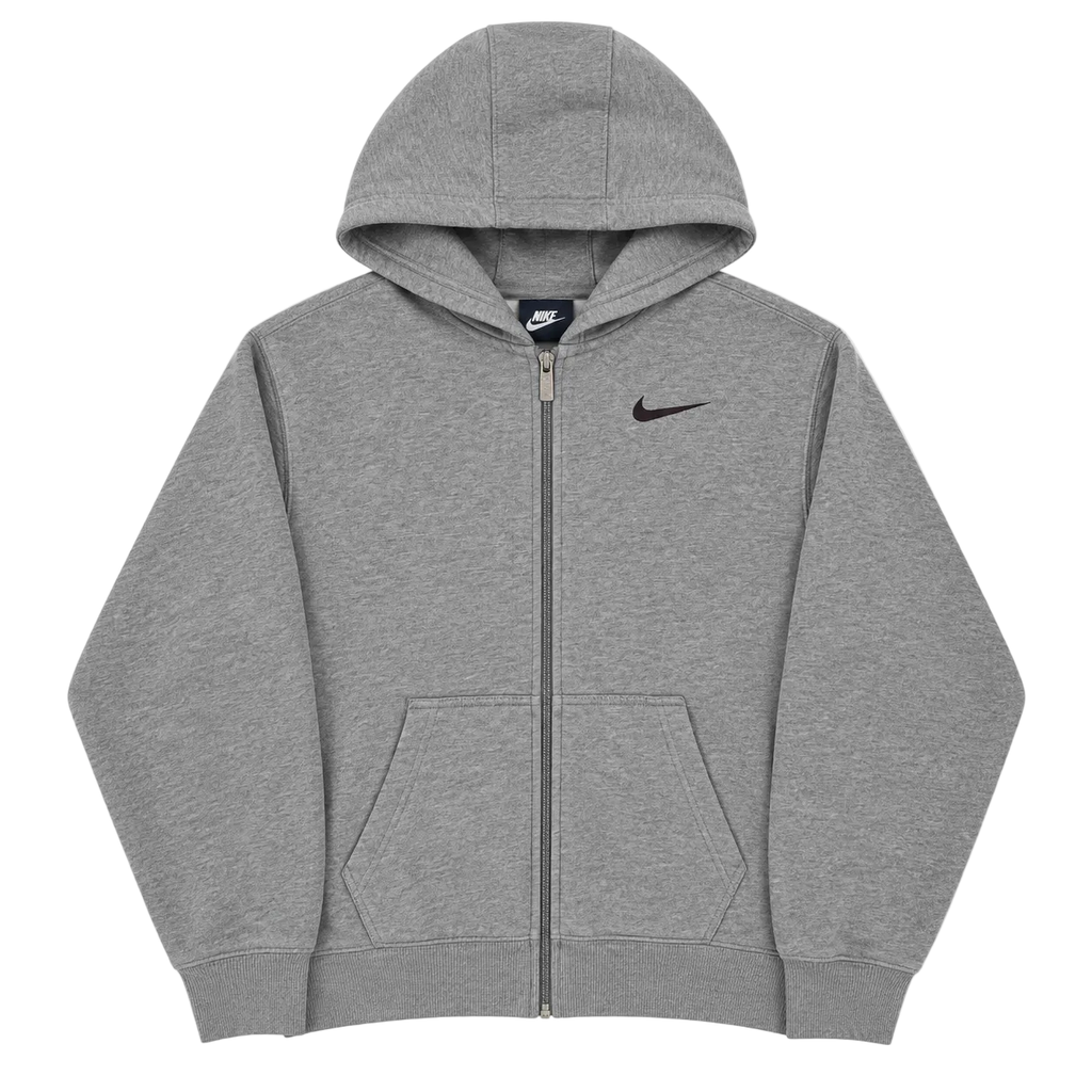 NIKE SMALL LOGO ZIP UP HOODIE (S)