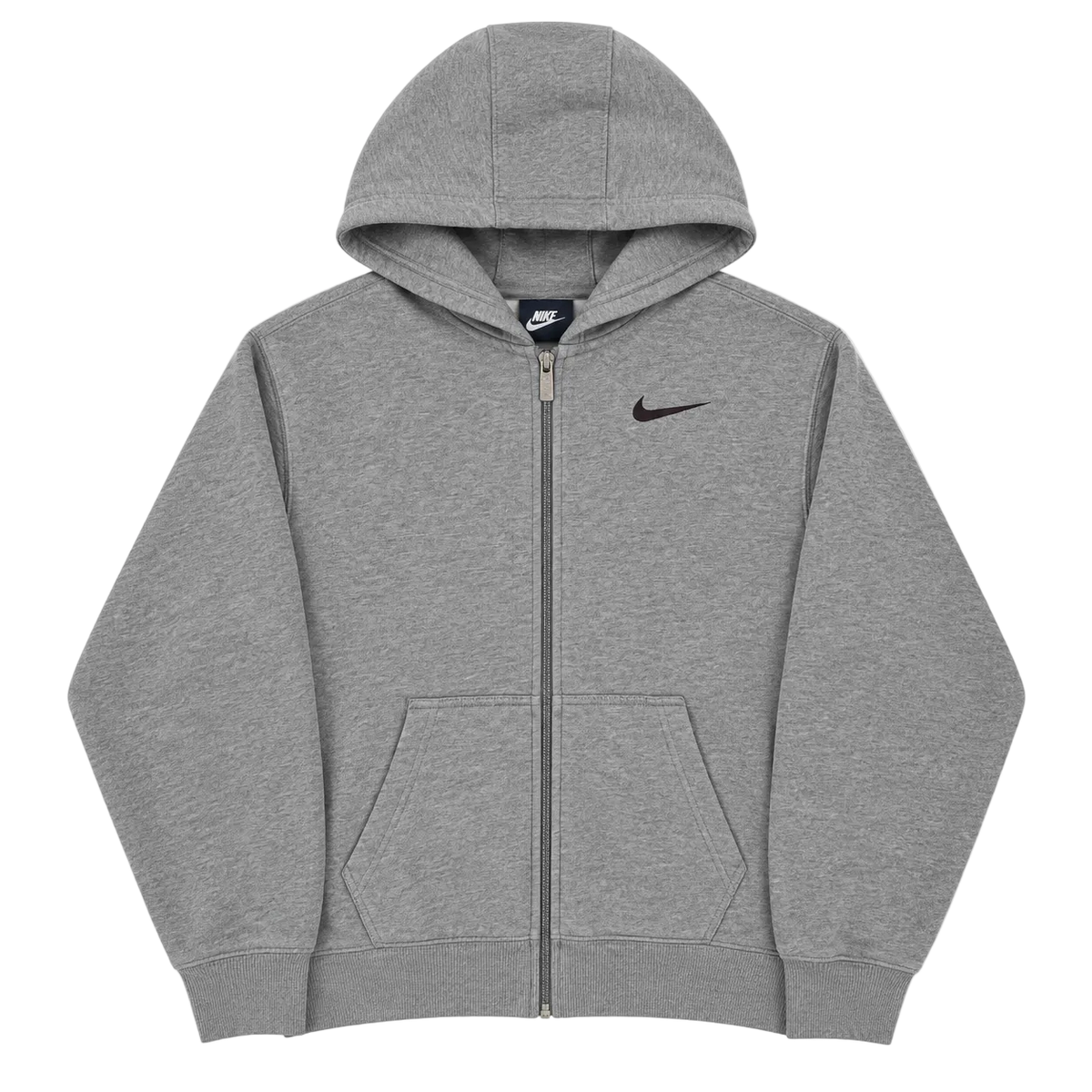 NIKE SMALL LOGO ZIP UP HOODIE (S)