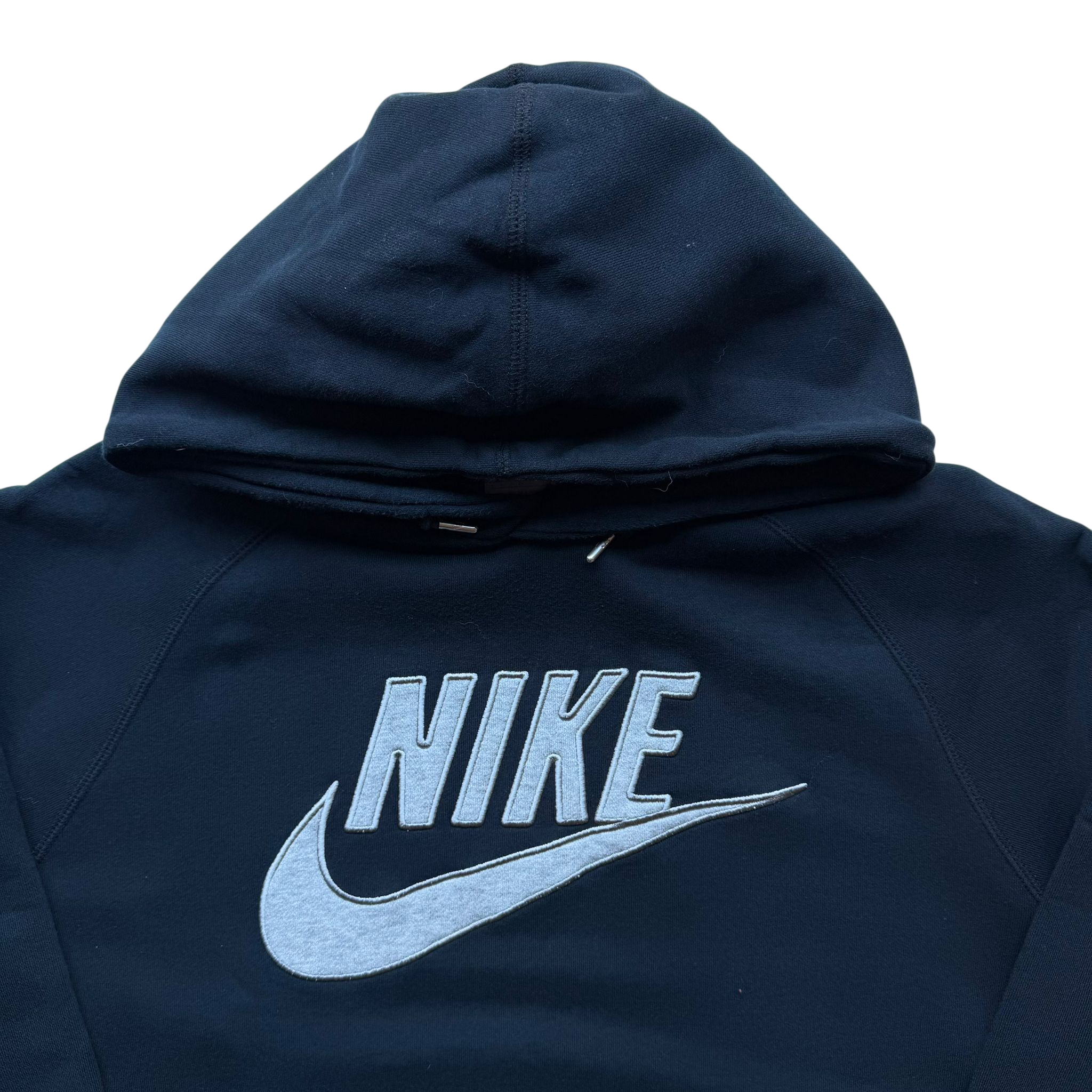 NIKE SPELL OUT LOGO HOODIE (L)