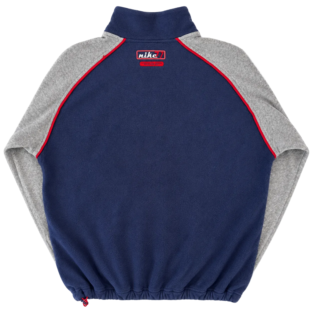 NIKE SPELL OUT QUARTER ZIP FLEECE SWEATER (XL)
