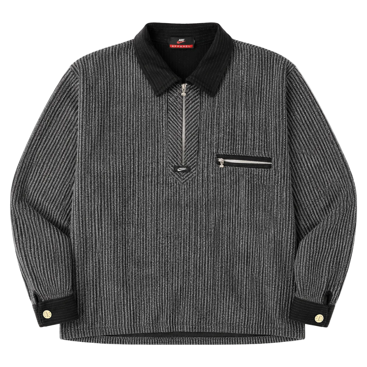 NIKE APPAREL PILE STRIPE QUARTER ZIP (M)