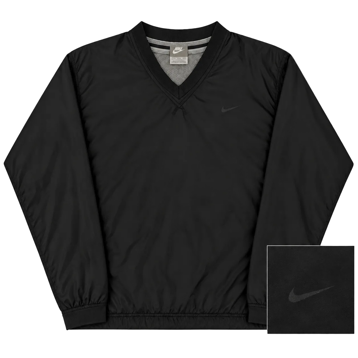 NIKE SWOOSH LOGO V-NECK WINDBREAKER JACKET (XXL)