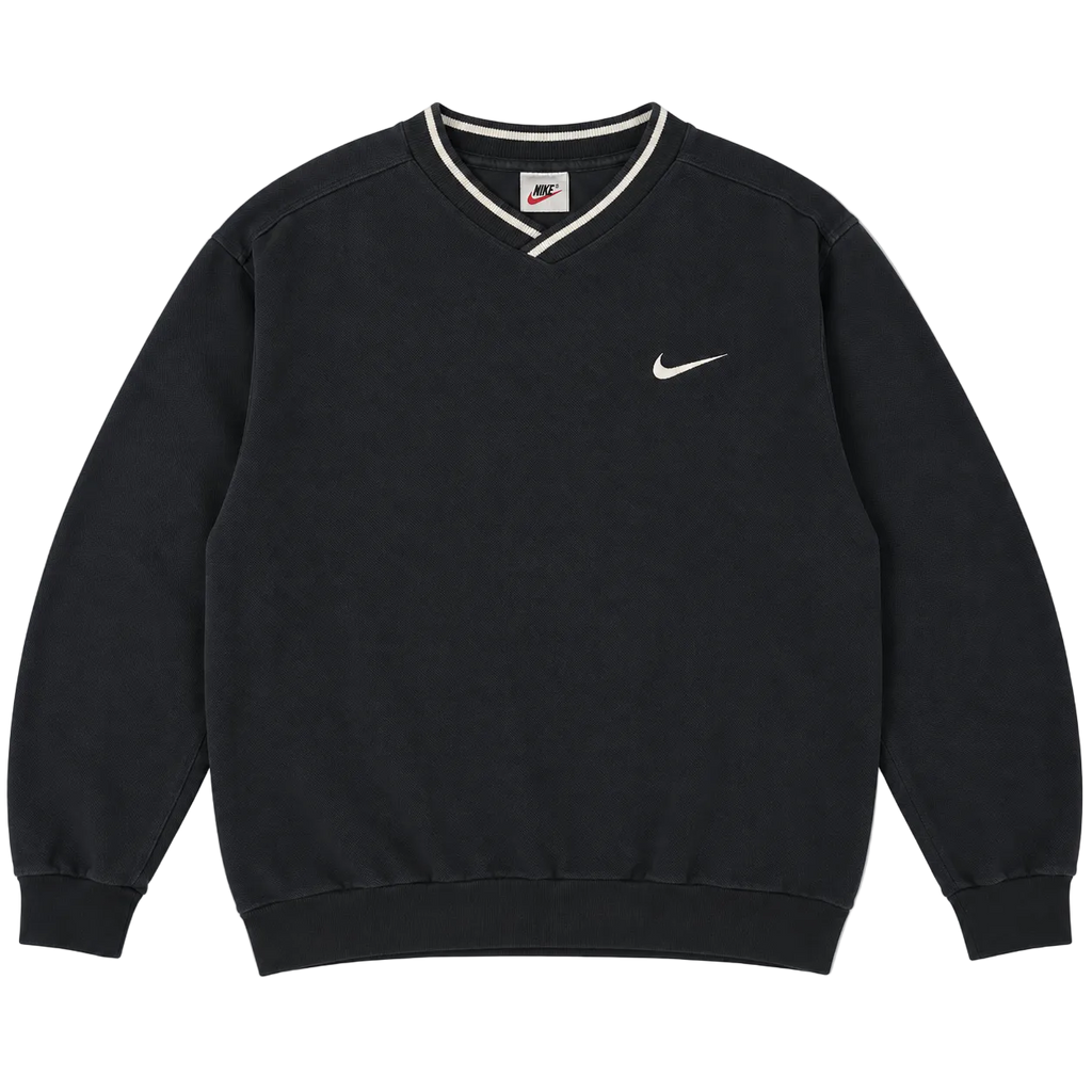 NIKE SWOOSH LOGO V-NECK SWEATER (S)