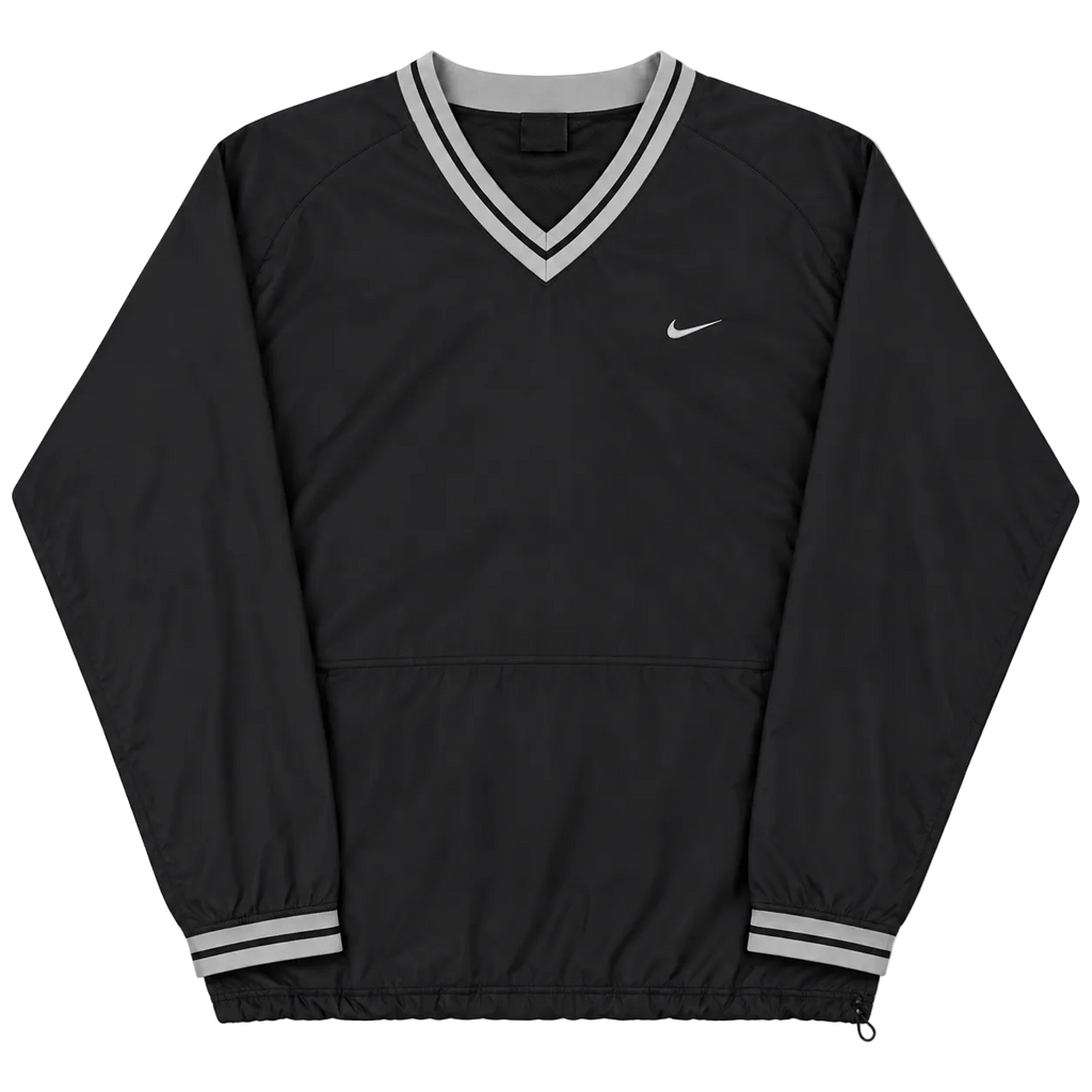 NIKE SWOOSH LOGO V-NECK WINDBREAKER JACKET (XL)