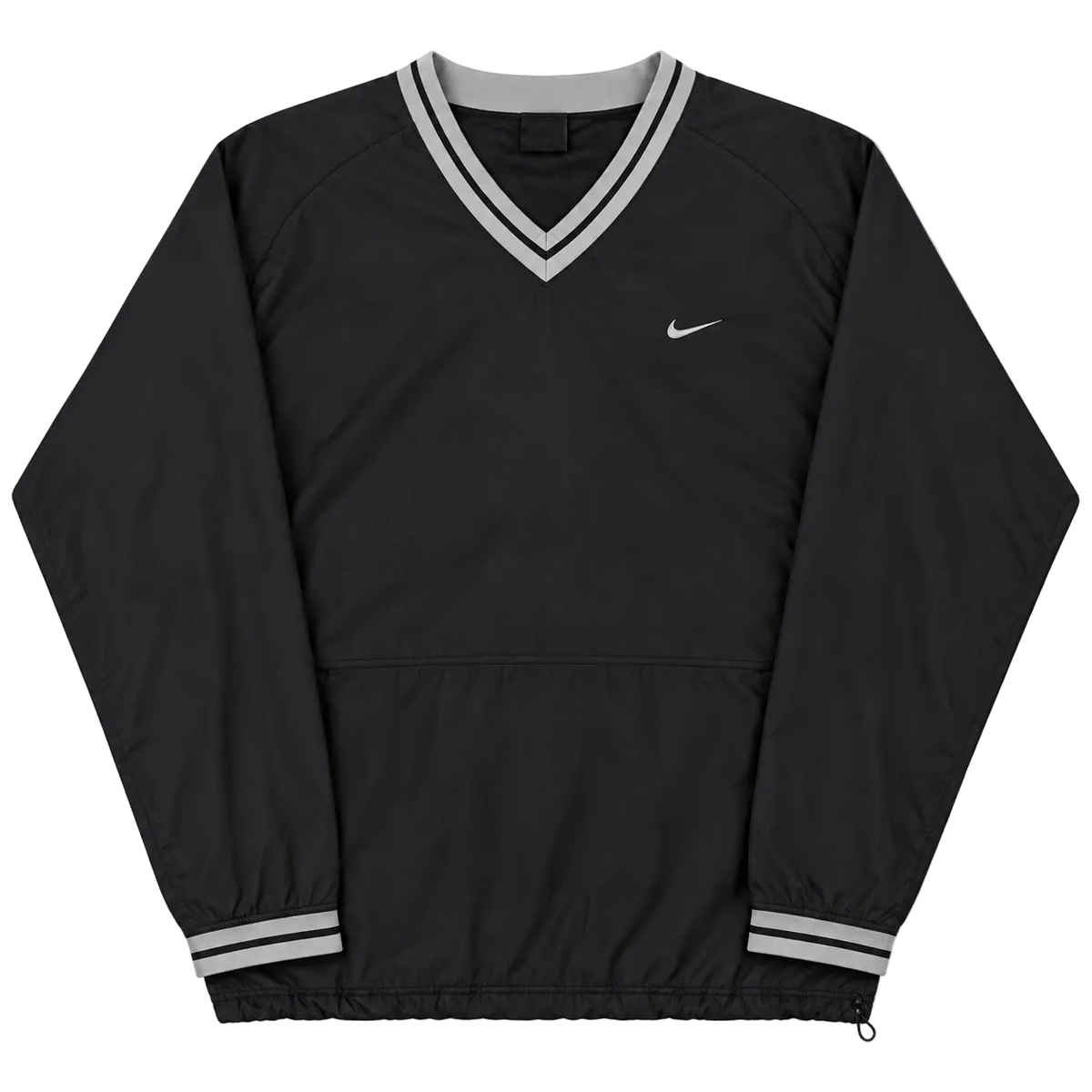 NIKE SWOOSH LOGO V-NECK WINDBREAKER JACKET (XL)
