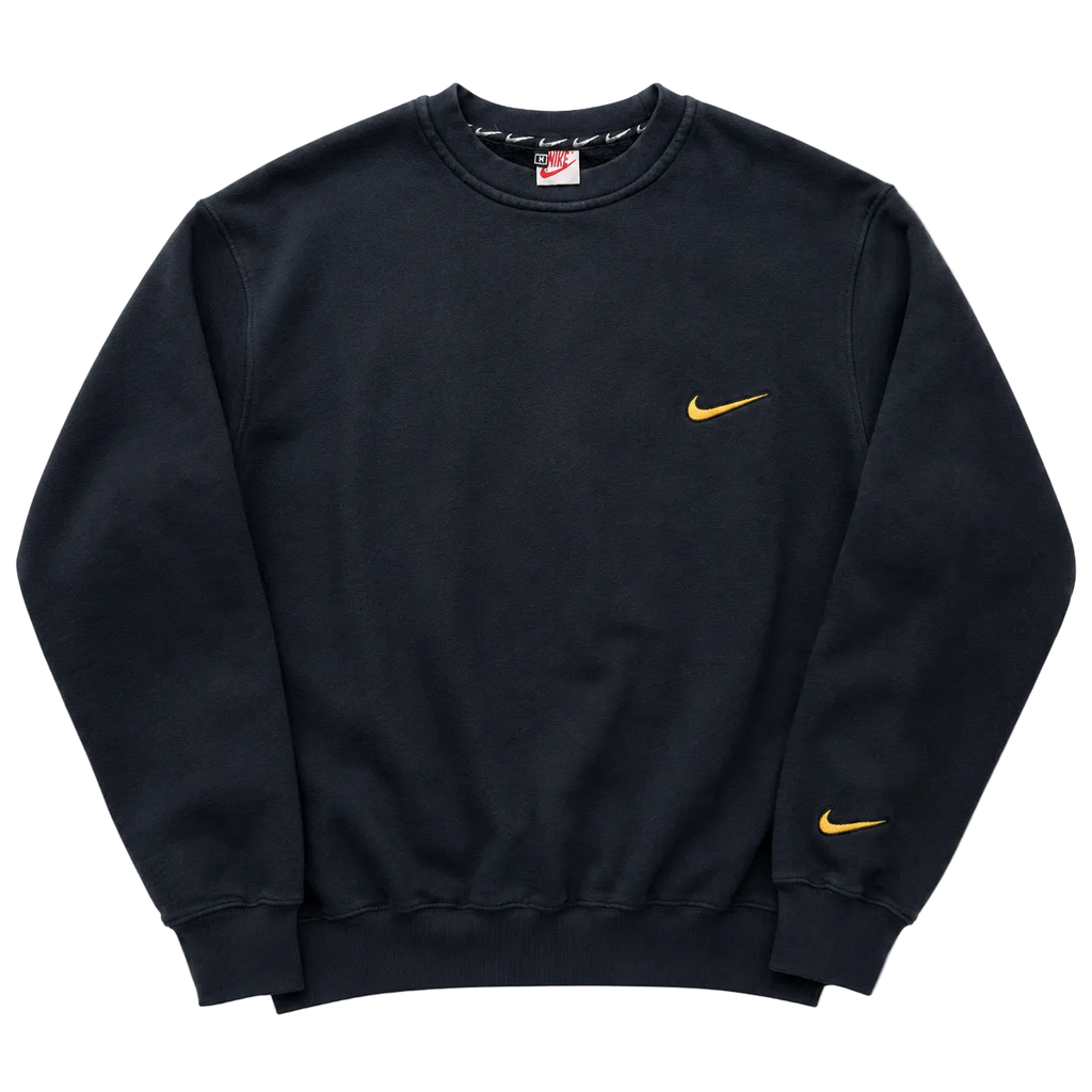 NIKE 90S EMBROIDERED SWOOSH SWEATER (M)