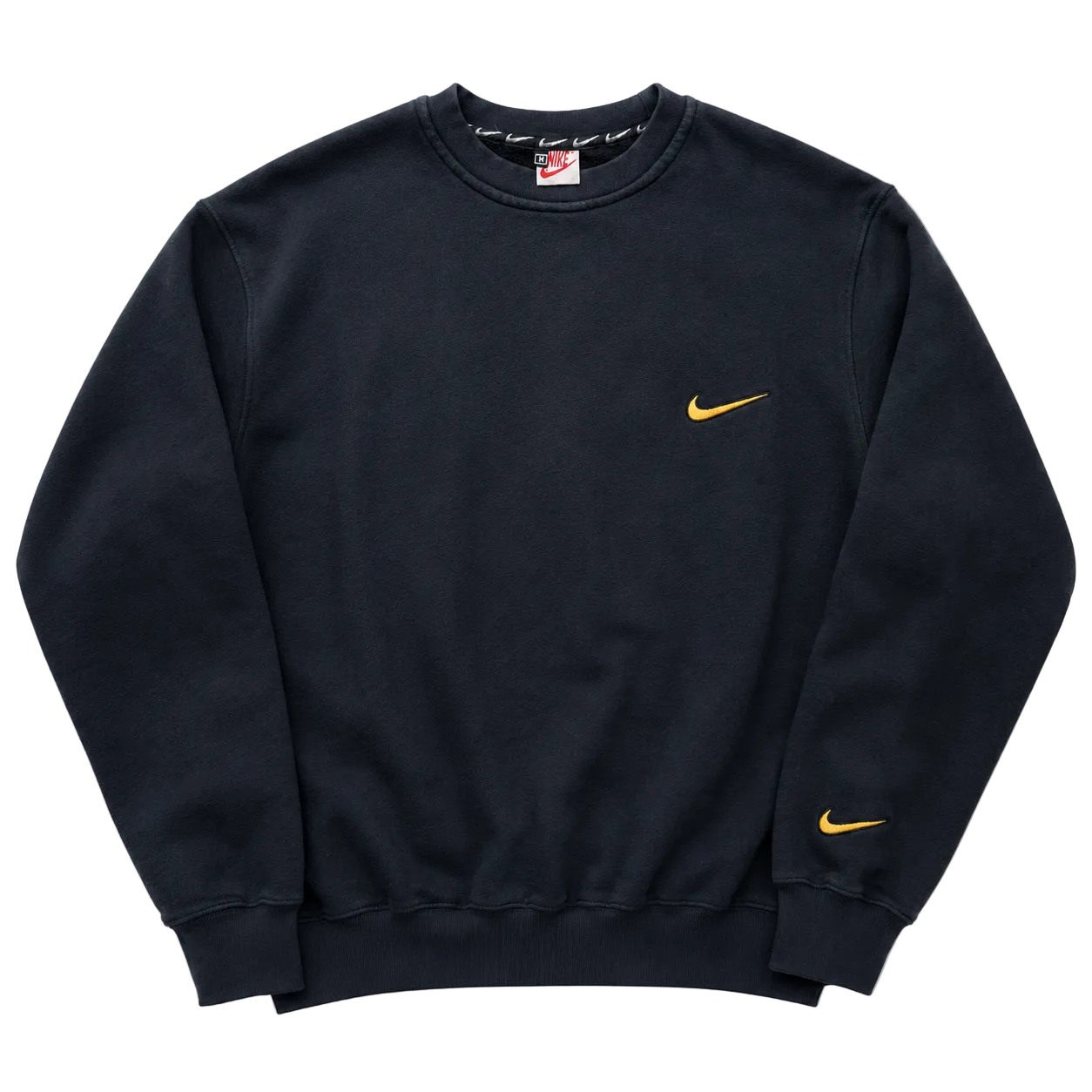NIKE 90S EMBROIDERED SWOOSH SWEATER (M)