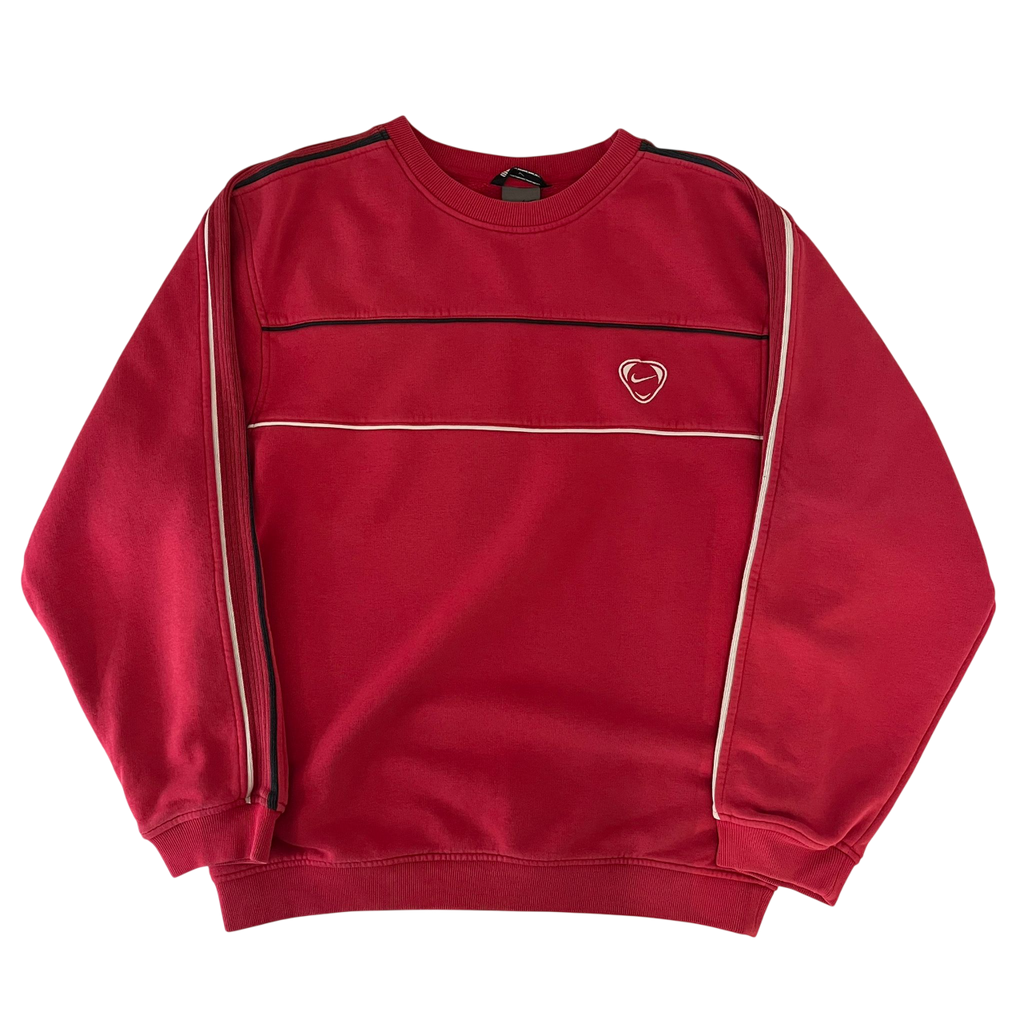 NIKE EMBROIDERED SWOOSH SWEATER (M)