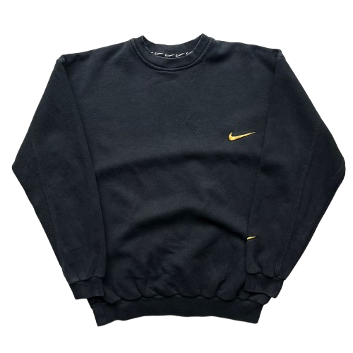 NIKE 90S EMBROIDERED SWOOSH SWEATER (M)
