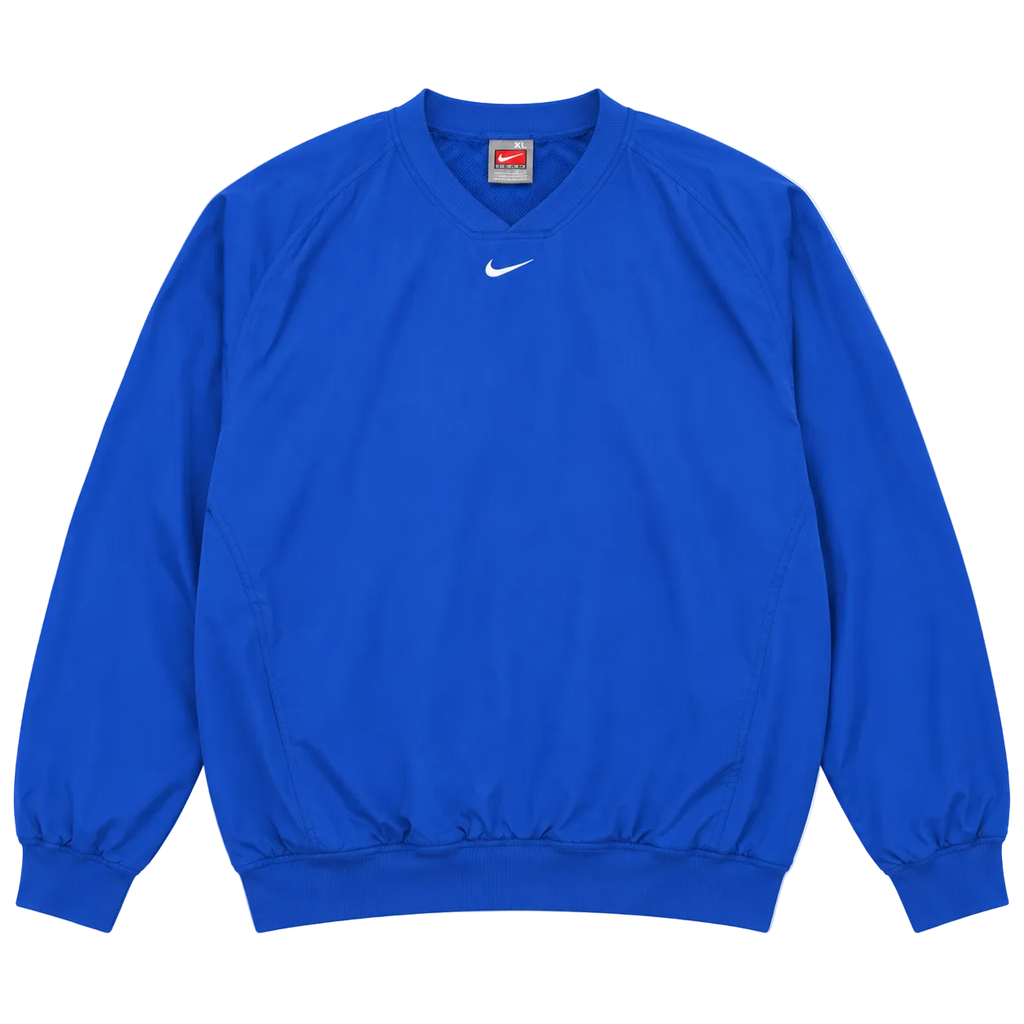 NIKE SWOOSH LOGO V-NECK WINDBREAKER JACKET (XL)