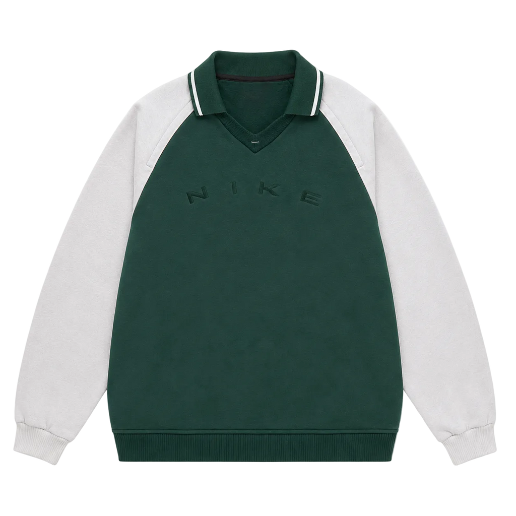 NIKE OVERSIZED POLO SWEATER (L)