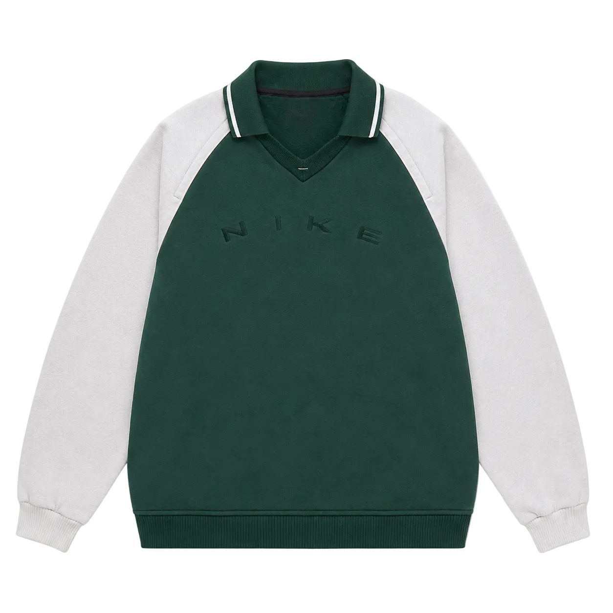 NIKE OVERSIZED POLO SWEATER (L)