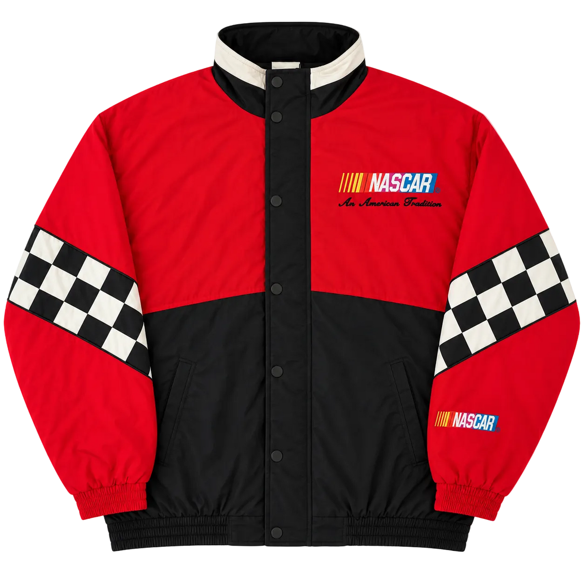 NASCAR RACING CHECKERBOARD WINDBREAKER JACKET (L)
