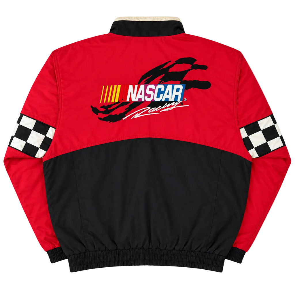 NASCAR RACING CHECKERBOARD WINDBREAKER JACKET (L)