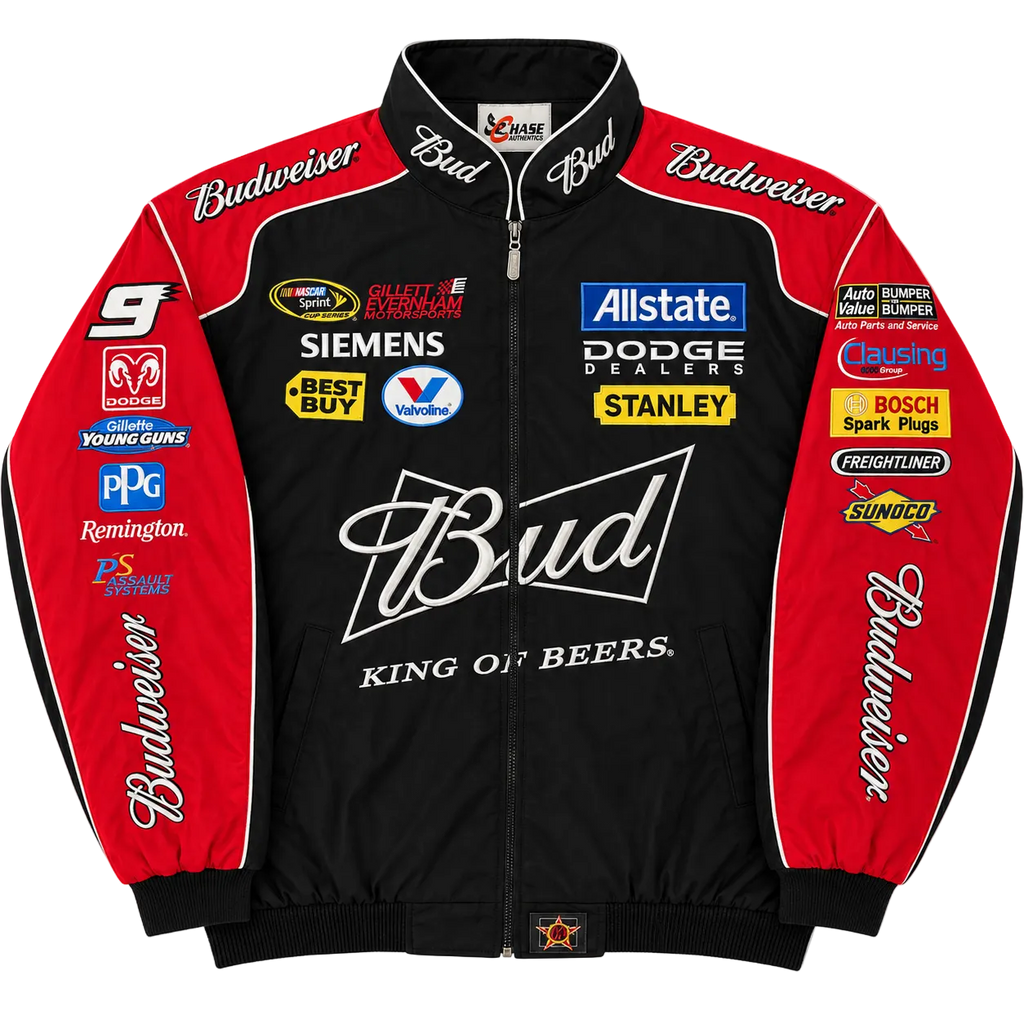 NASCAR #9 BUDWEISER CHASE AUTHENTICS RACING JACKET (L)